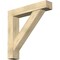Ekena Millwork Traditional Block Rough Sawn Bracket w/ Offset Brace, Douglas Fir, 8"W x 42"D x 42"H BKT0806X42X42TRA05RDF - alternate 1